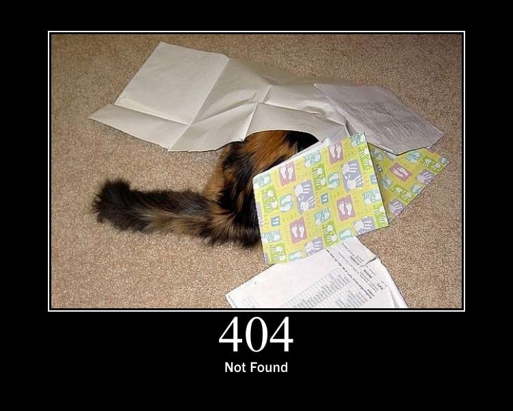 Error 404 - Page Not Found